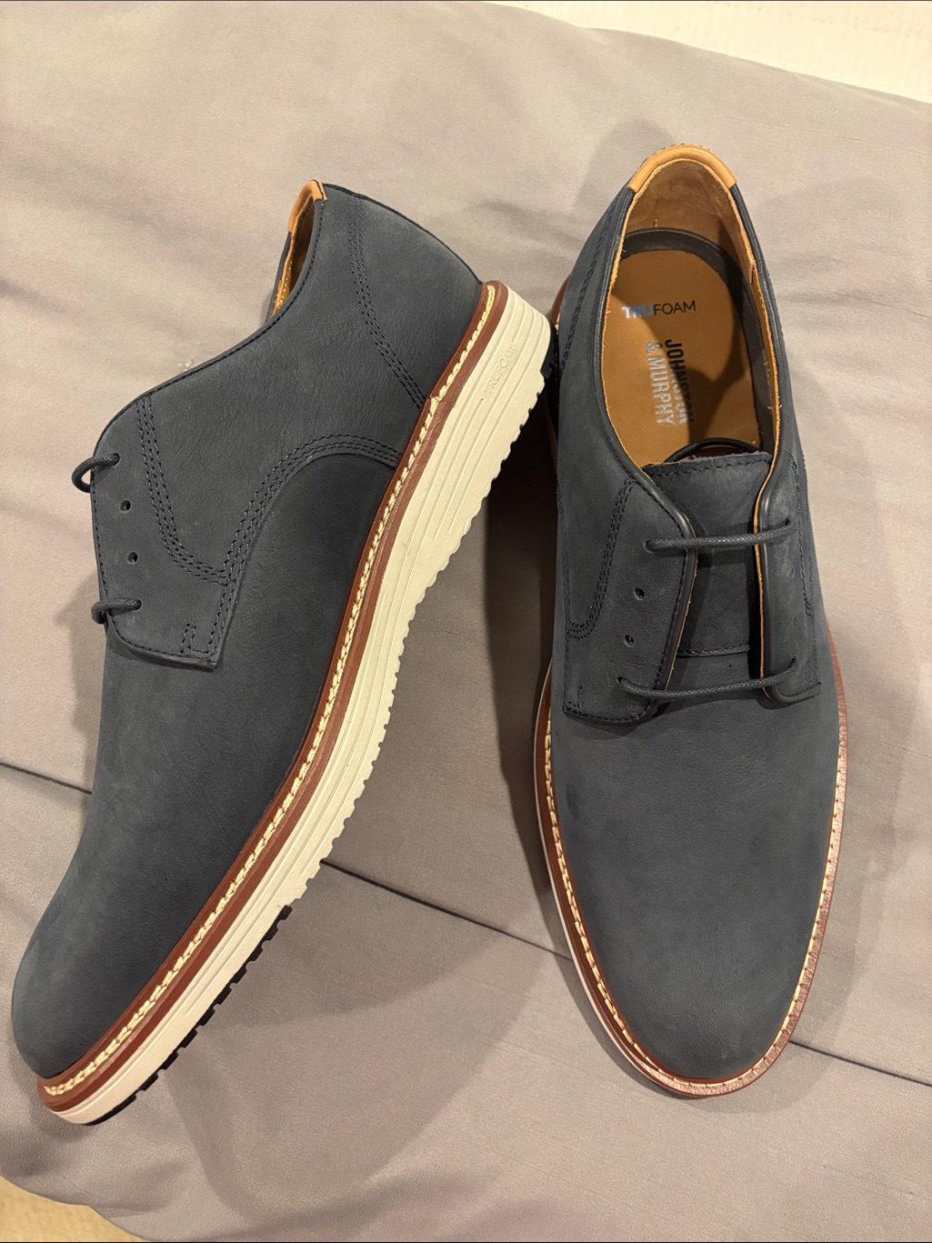New Johnston & Murphy Men’s Nubuck Oxford Shoes 11m